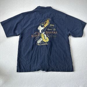 Tommy Bahama‎ Shirt Mens Large 2004 Holiday Survival Kit 100% Silk Hawaiian